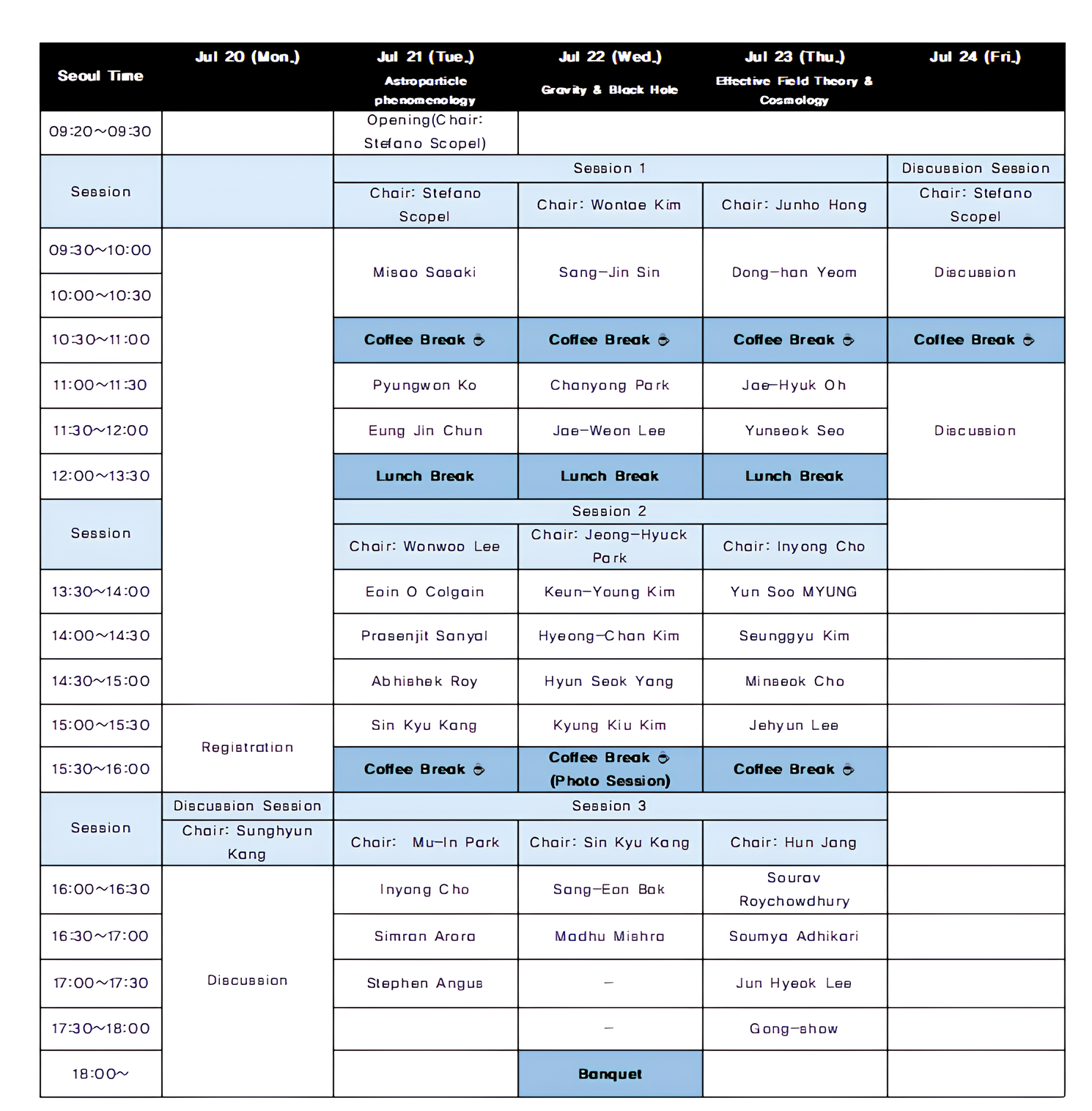 CQUeST 2026 Workshop on Cosmology and Quantum Spacetime (20-July 24 ...